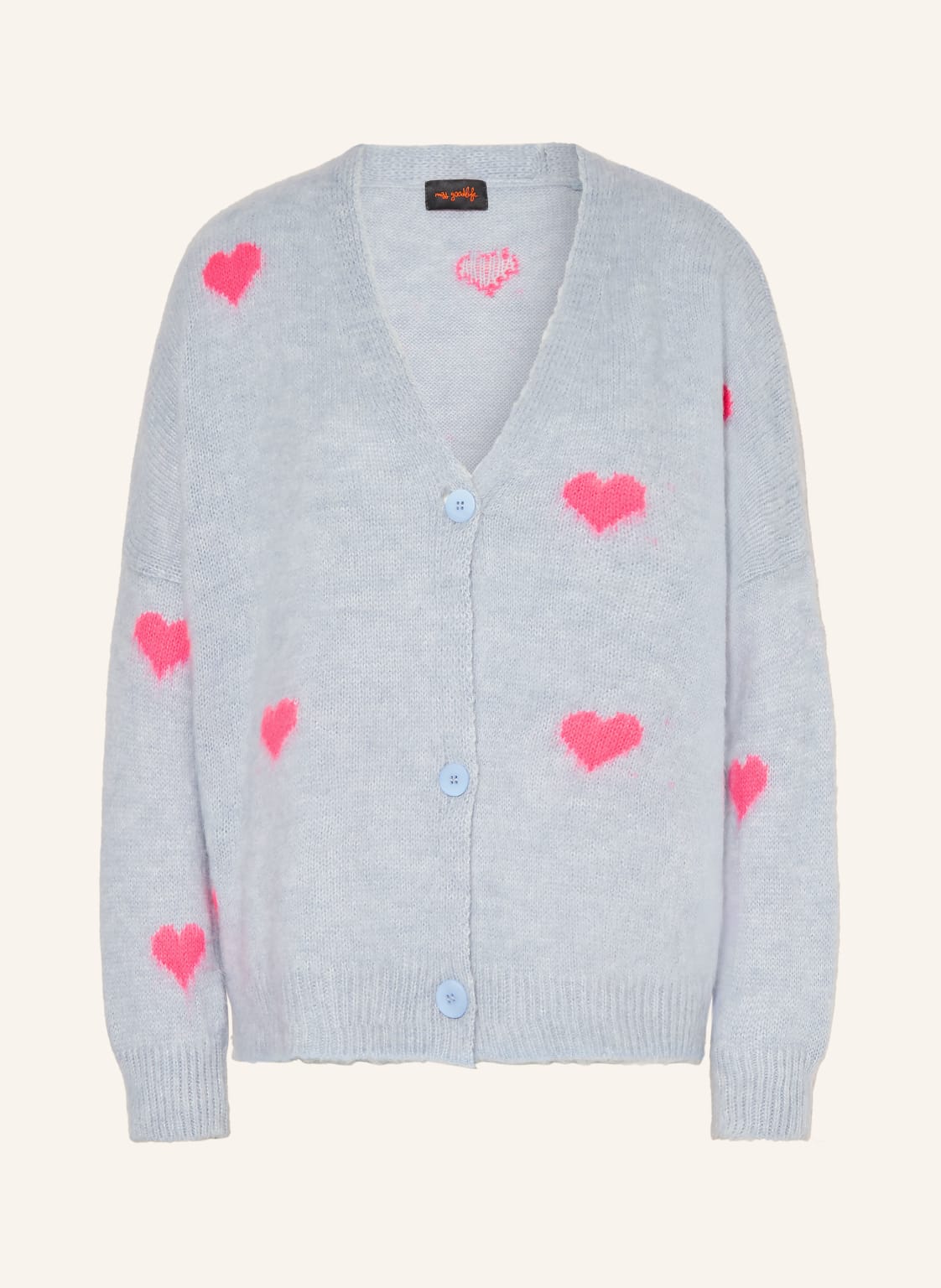 Miss Goodlife Kardigan Z Alpaki blau