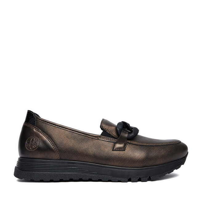 Loafersy Rieker CEO-49051-25 Brązowy ciemny