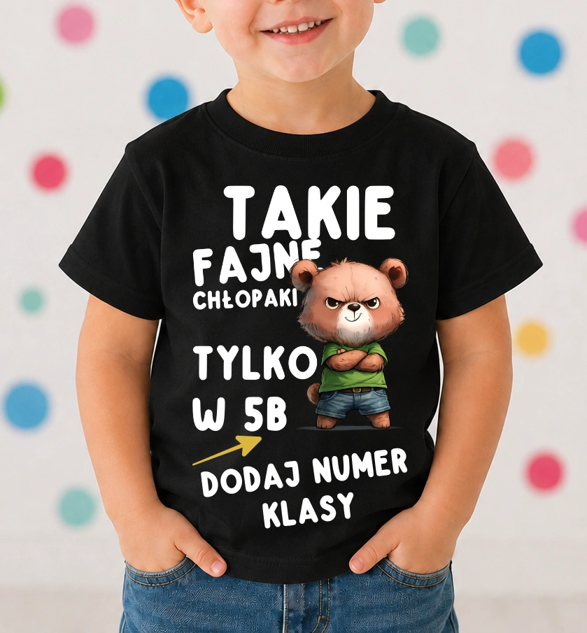 Koszulki dla kolegów z klasy na Dzień Chłopaka - TAKIE FAJNE CHŁOPAKI TYLKO W