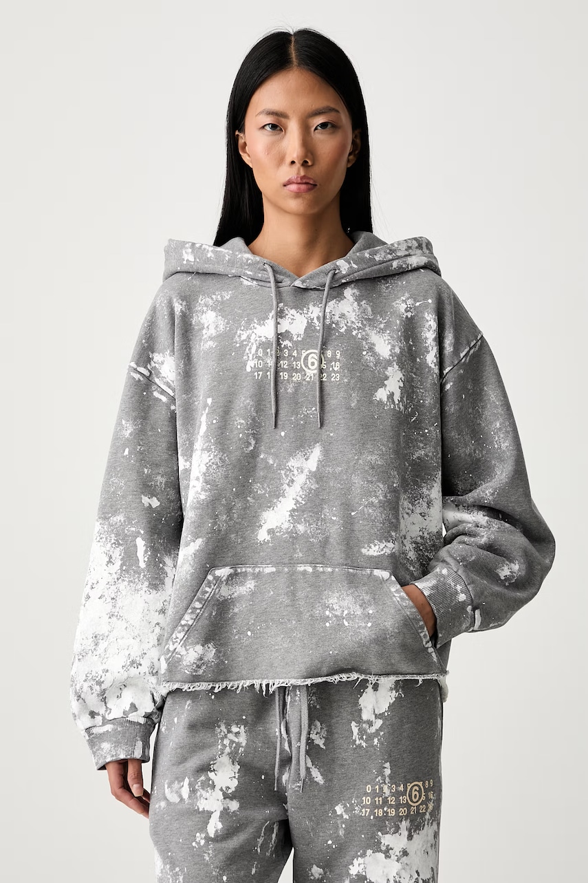 MM6 Maison Margiela bluza z kapturem bawełniana damska