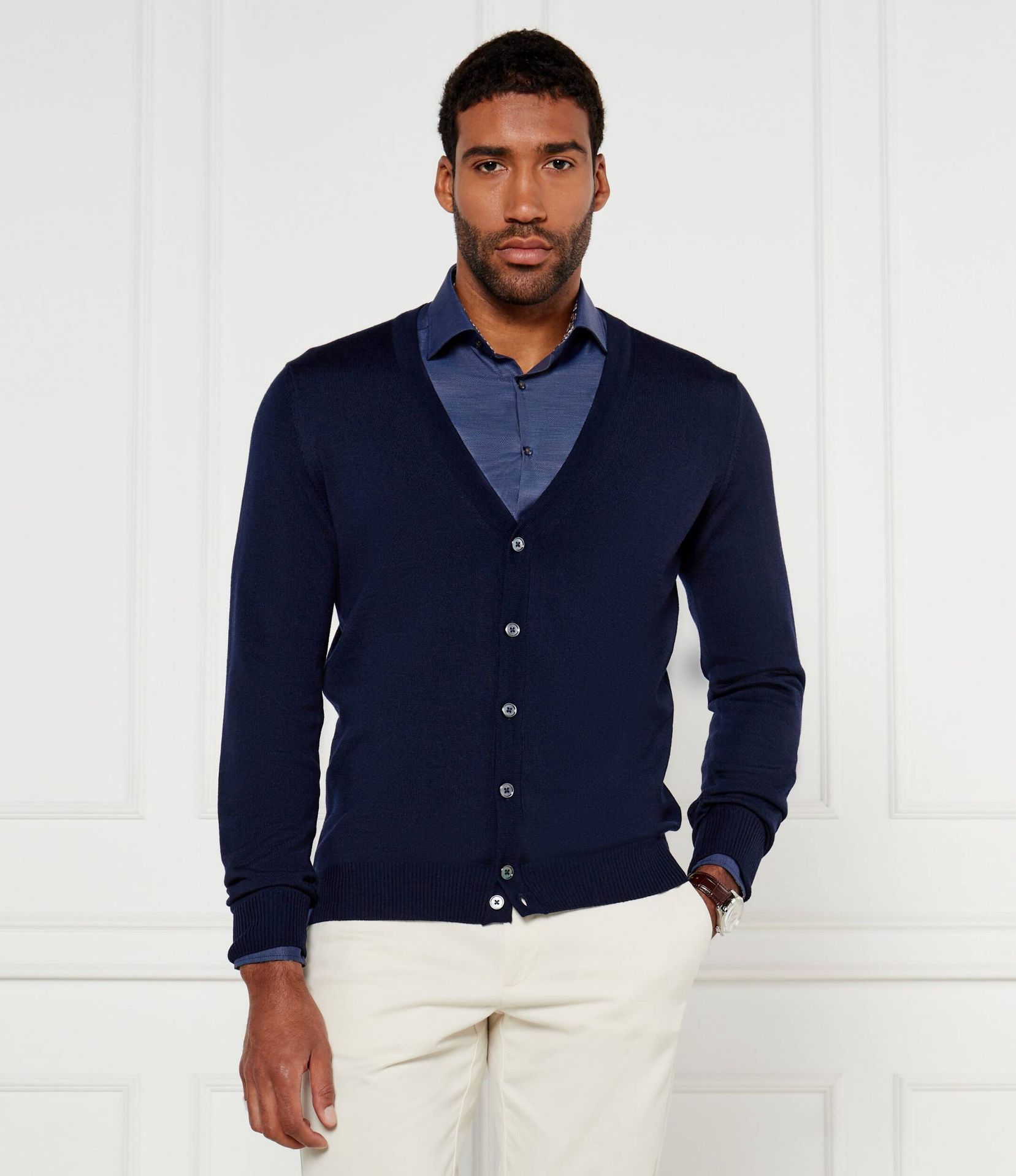 Stenströms Wełniany kardigan Regular Fit