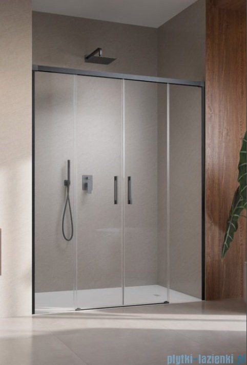 Radaway Idea 8 DWD Brushed GunMetal drzwi wnękowe 160cm szczotkowany grafit 10380435-92-01/10390368-01-01