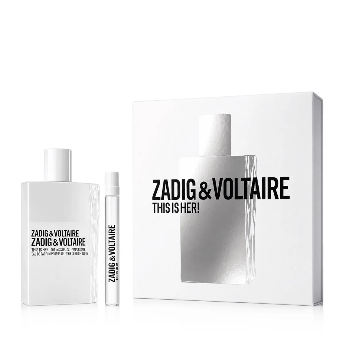 Zadig & Voltaire This is Her zestaw Woda perfumowana 100 ml + Woda perfumowana miniatura