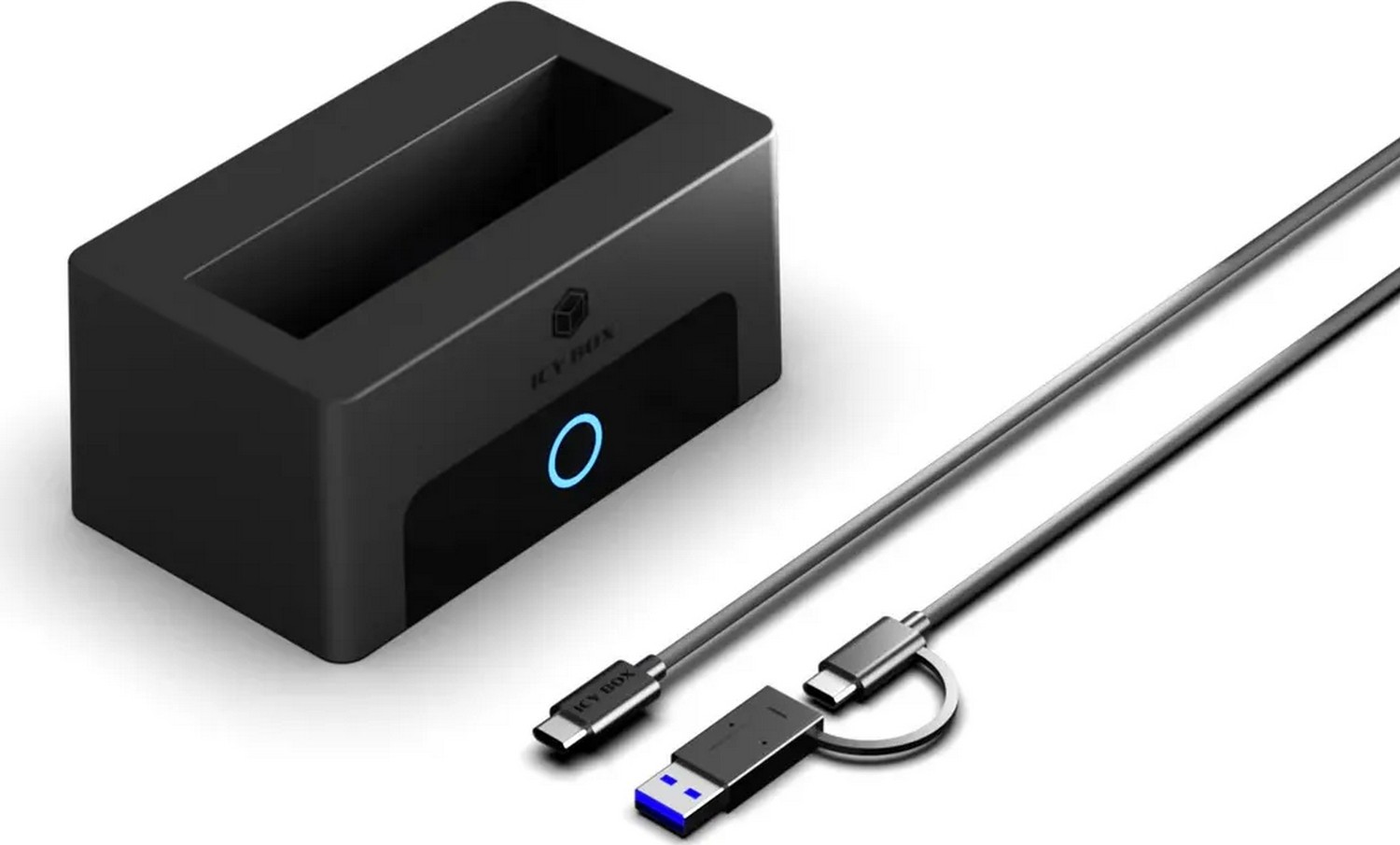 ICY BOX Spade Dock 1123 dla 2,5'/3,5' SSD/HDD SSD M.2 NVMe IB-1123M-CU31