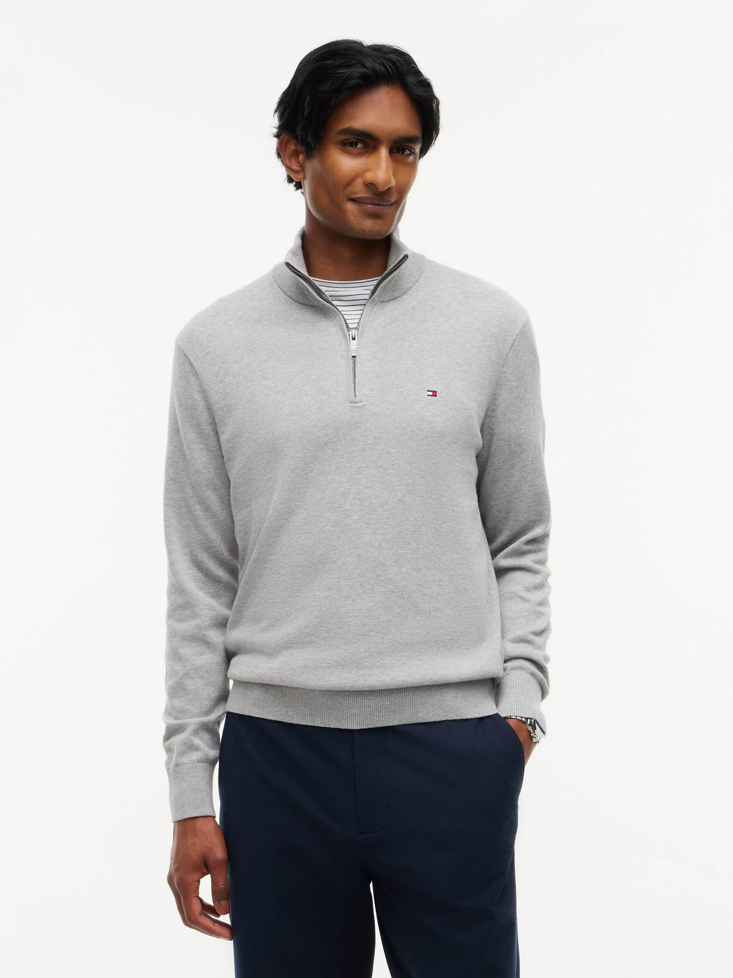 Tommy Hilfiger Sweter Regular Fit z dodatkiem kaszmiru
