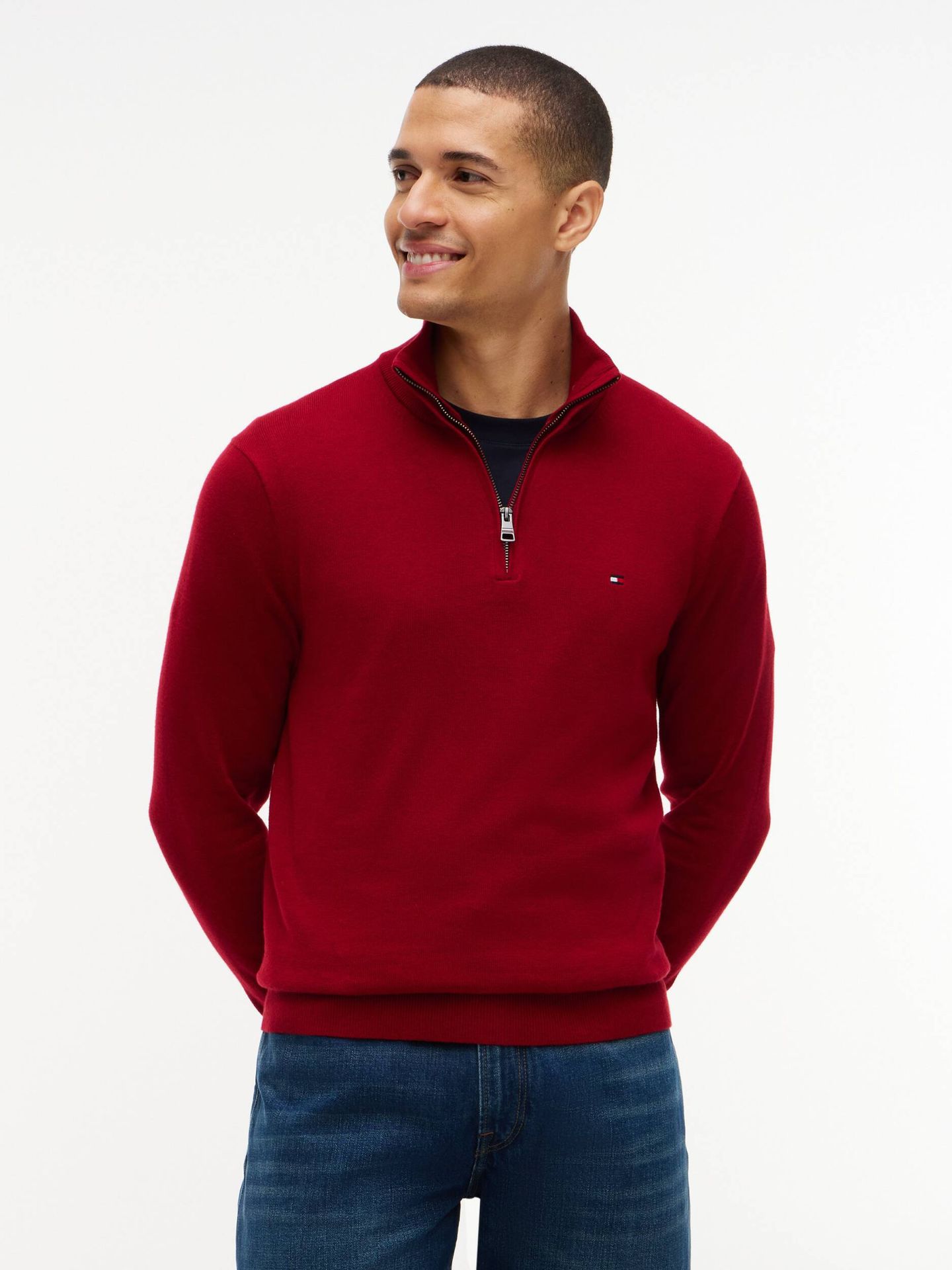 Tommy Hilfiger Sweter Regular Fit z dodatkiem kaszmiru