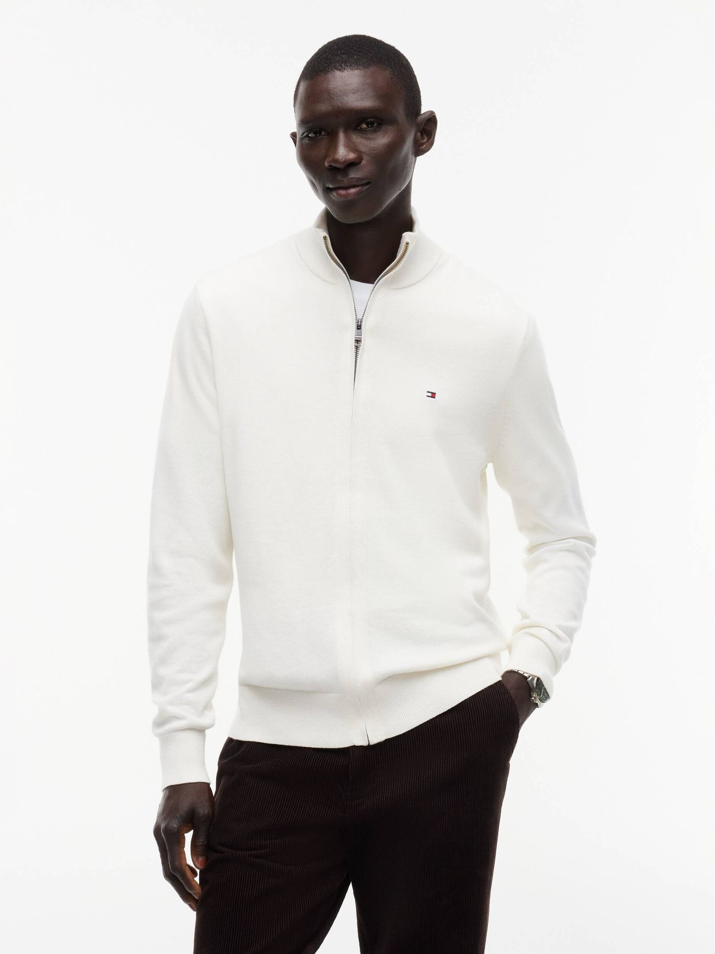 Tommy Hilfiger Sweter Regular Fit z dodatkiem kaszmiru