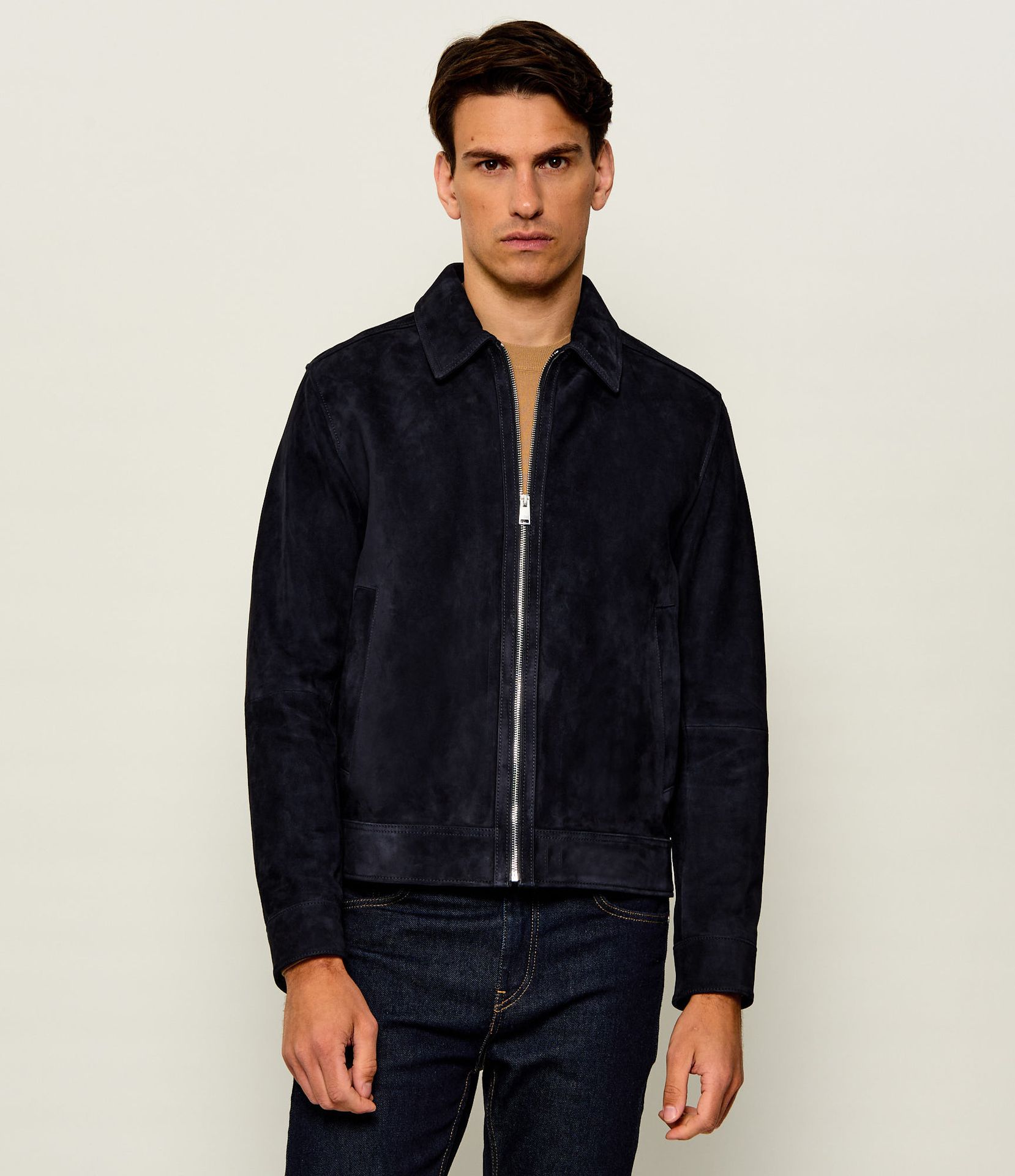 BOSS BLACK Kurtka H-Malbano7 Regular Fit zamsz