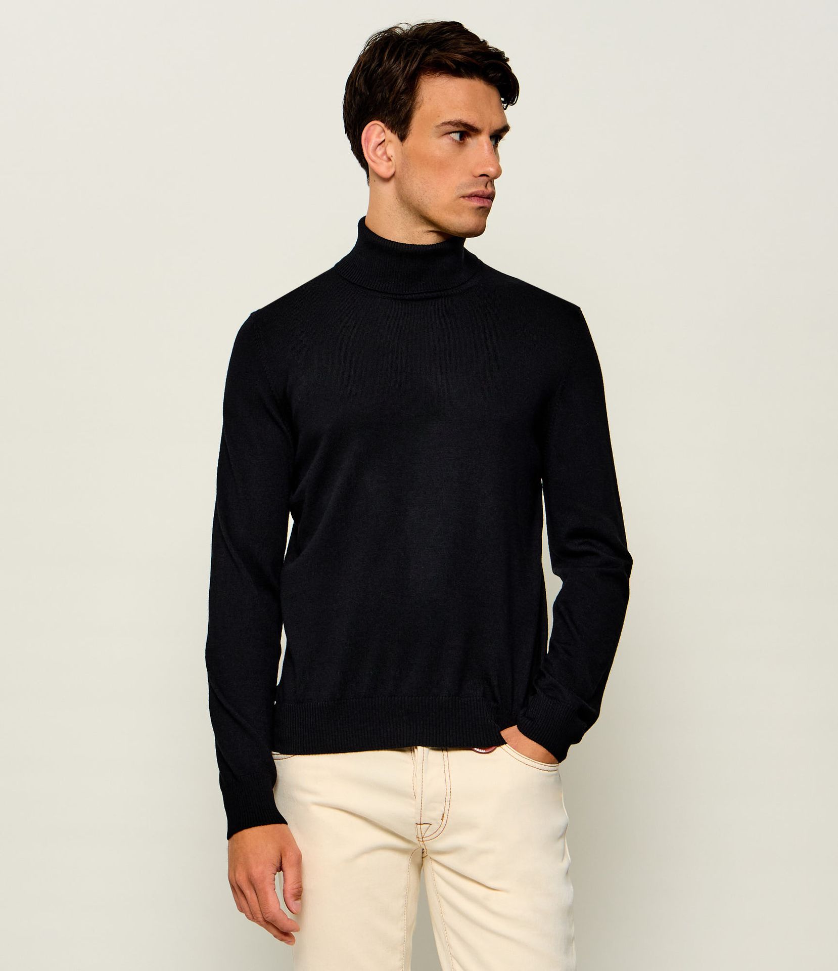 Fay Wełniany golf Dolcevita F.12 Regular Fit