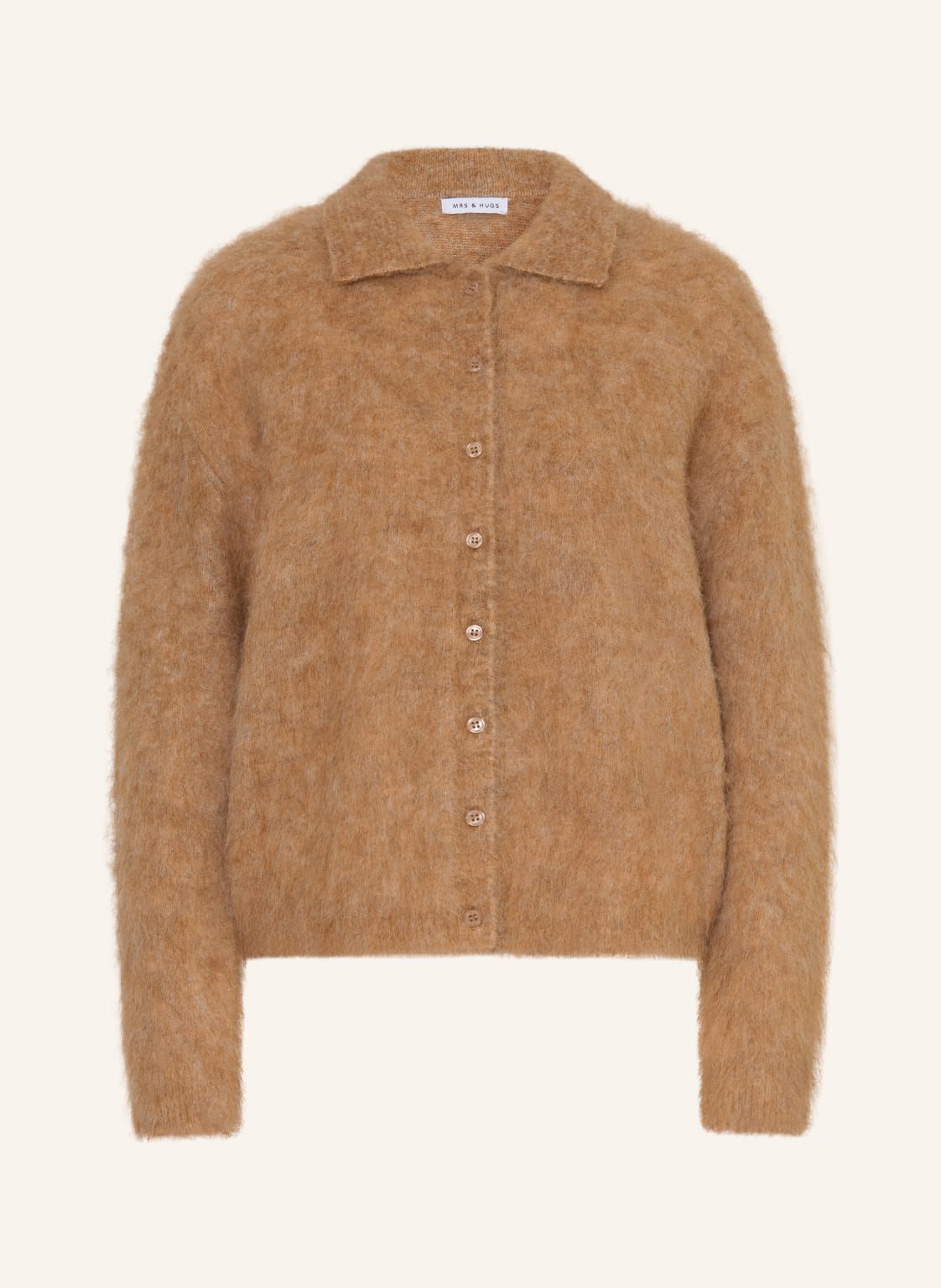 Mrs & Hugs Kardigan Z Alpaki beige