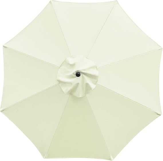 Pokrowiec zapasowy do parasola, 8 żeber, 2,7 m, wodoodporny, anty-UV, materiał zapasowy, beżowy