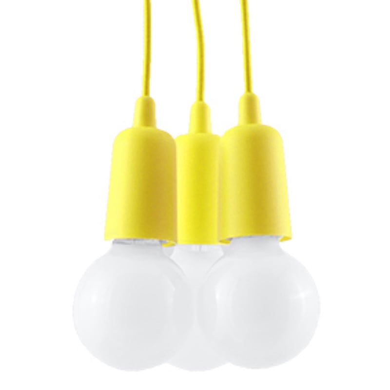 Żyrandol MATERO żółty 3xE27x60W tworzywo sztuczne wym:100x10x10cm IP20 Pure Lume