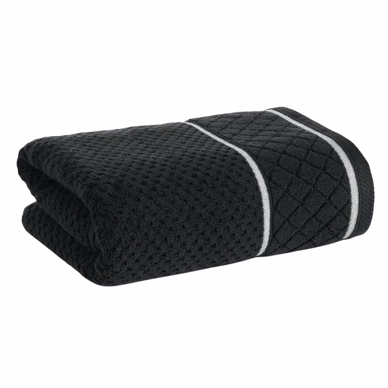 Ręcznik kąpielowy FAVORI Eurofirany bawełniany czarny 50x90 cm miękki i chłonny 1 szt.