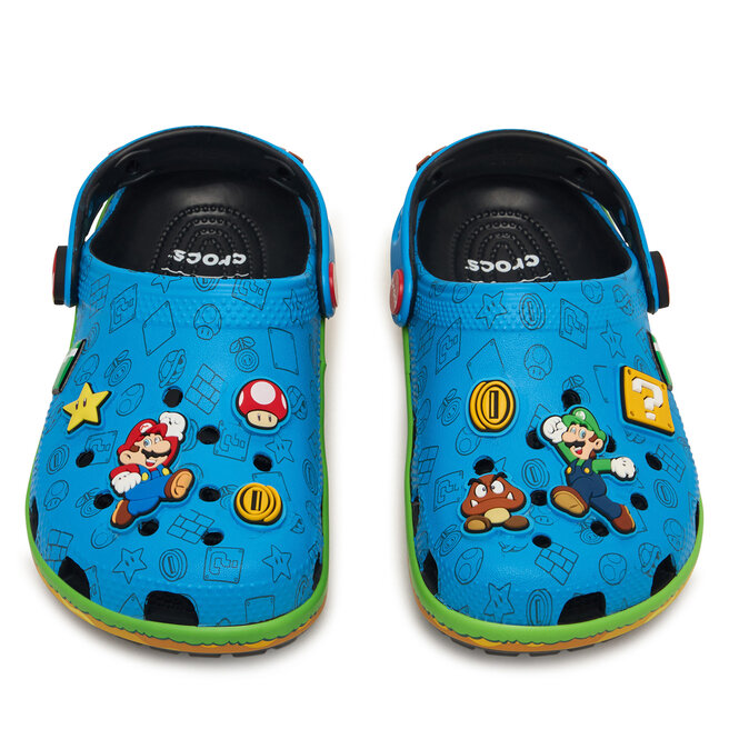 Klapki Crocs Super Mario Core Classic Clog 212139 Kolorowy