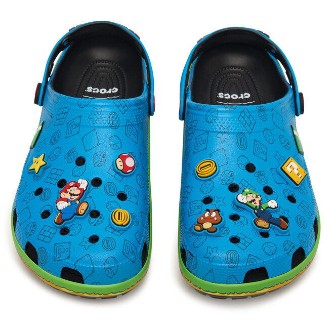 Klapki Crocs Super Mario Core Classic Clog 212138 Kolorowy