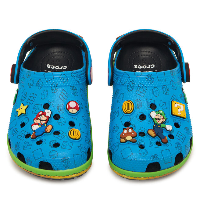 Klapki Crocs Super Mario Core Classic Clog Kids 212140 Kolorowy