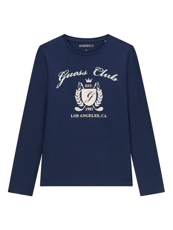 Guess Bluzka J6YI21 K3747 Granatowy Regular Fit