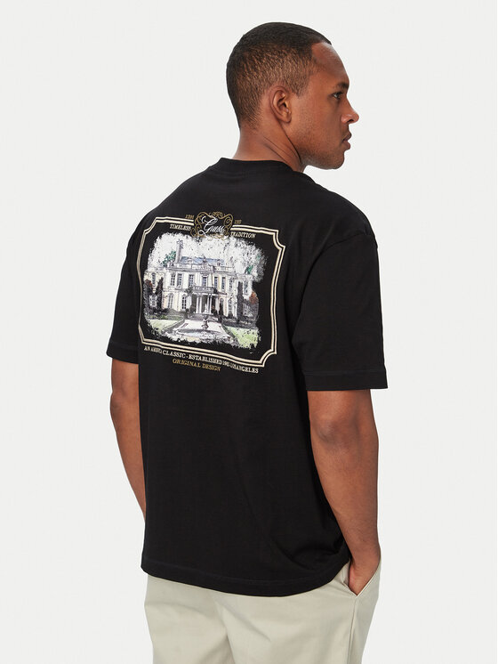 Guess T-Shirt M6YI50 K4236 Czarny Oversize