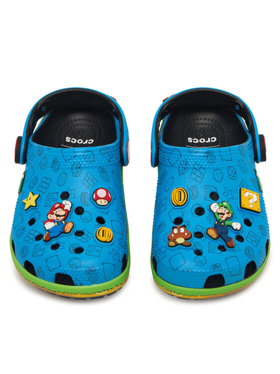 Crocs Klapki Super Mario Core Classic Clog Kids 212140 Kolorowy