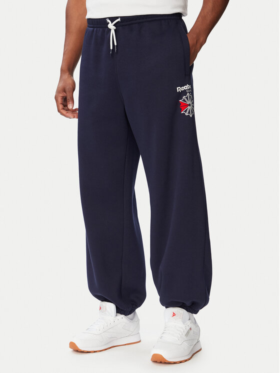 Reebok Spodnie dresowe Eryk RK25733CCM Granatowy Regular Fit