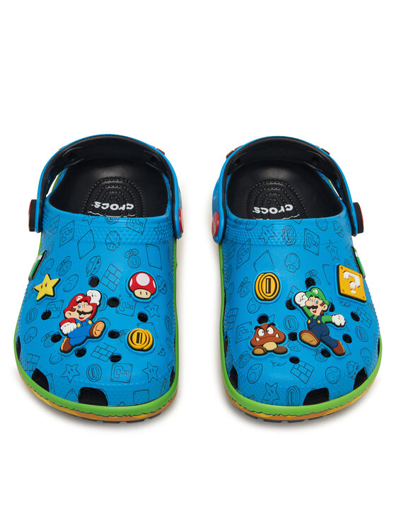 Crocs Klapki Super Mario Core Classic Clog 212139 Kolorowy