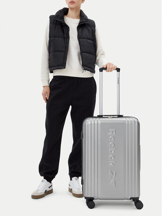 Reebok Walizka średnia RBK-WAL-003-07-CCC-M Srebrny