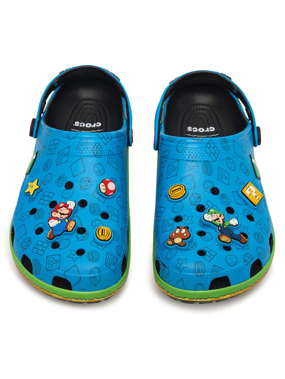 Crocs Klapki Super Mario Core Classic Clog 212138 Kolorowy