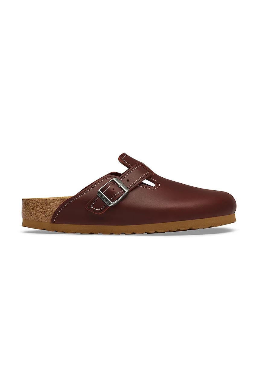 Birkenstock Boston Workwear LENA klapki mules damskie skórzane