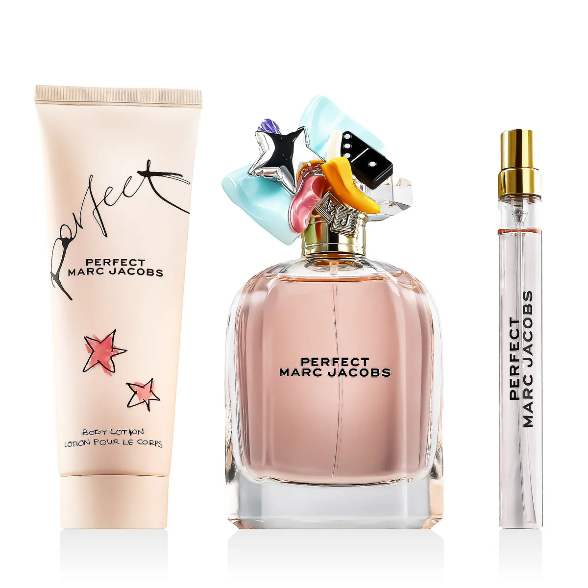 Marc Jacobs Perfect zestaw Woda perfumowana 100 ml + Woda perfumowana miniatura 10 ml + M opcja Gold & Pink Cover