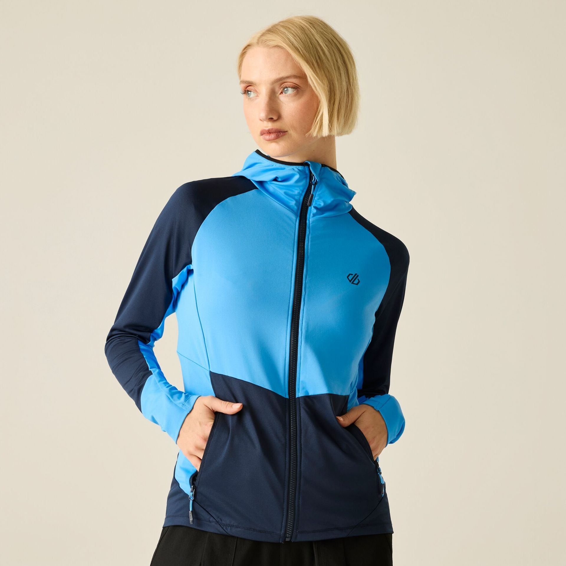 Dare 2b Bluza damska rozpinana z kapturem Nomadic Niebieski, Rozmiar: 46