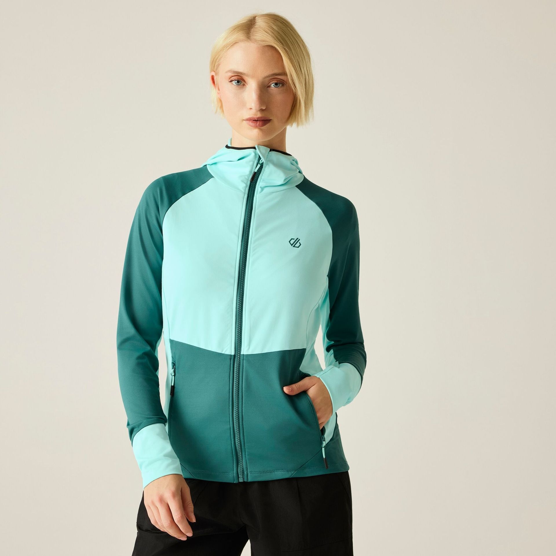 Dare 2b Bluza damska rozpinana z kapturem Nomadic Niebieski, Rozmiar: 46