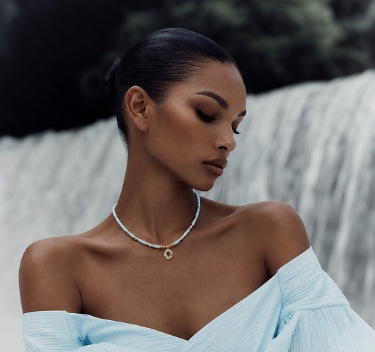 Akwamaryn choker vol. 14 /naszyjnik/ 13.10.25 - Szlachetna kolekcja