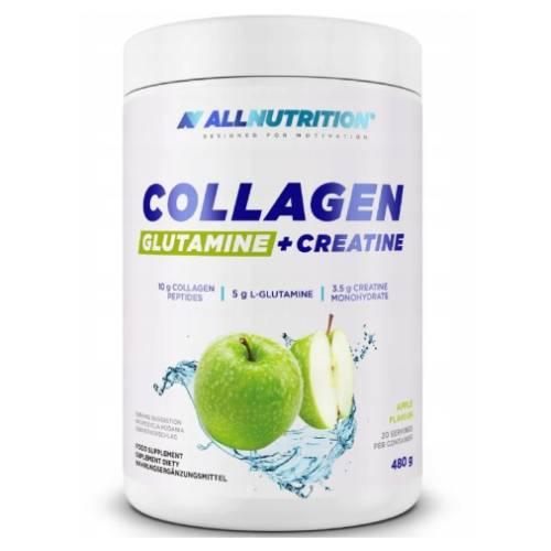 Allnutrition Collagen Glutamine + Creatine Jabłko, 480 g