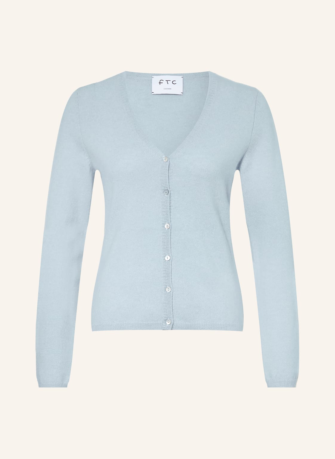 Ftc Cashmere Kardigan Z Kaszmiru blau