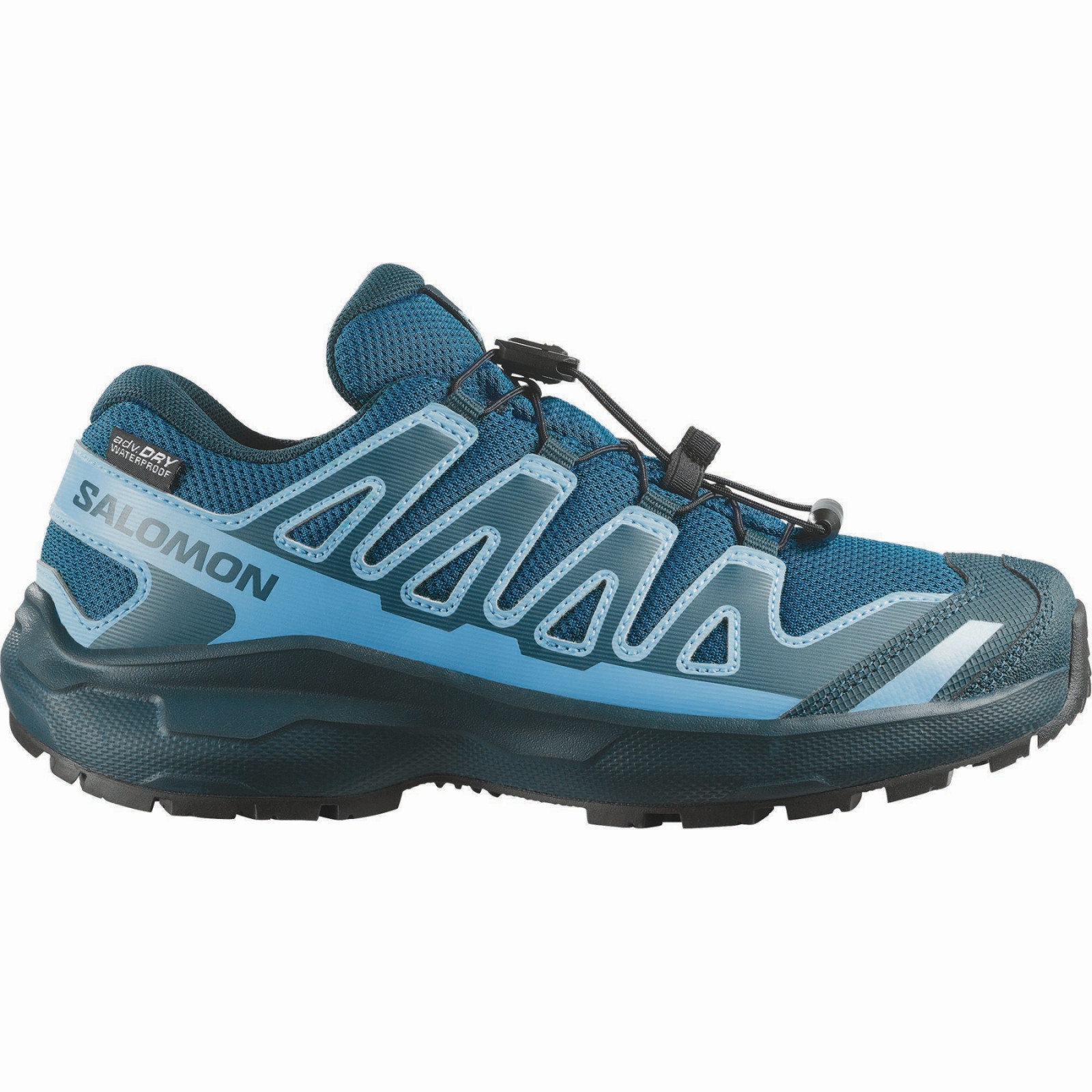 Buty dziecięce Salomon Xa Pro Wp J Mykonos Blue-Gibraltar Sea-Ojos Del Salar Rozmiar butów (UE): 34 / Kolor: niebieski