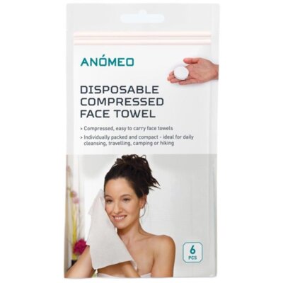 Skompresowane ręczniki jednorazowe ANOMEO Face Towel (6 szt.)