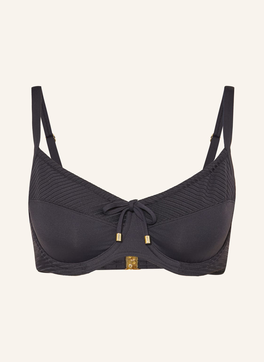 Cyell Góra Od Bikini Z Fiszbinami Noos Caviar schwarz