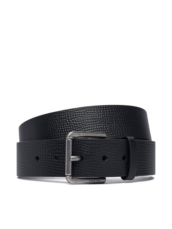 Calvin Klein Pasek Casual Roller Buckle 40Mm LV04D7098G Czarny
