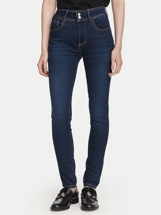 Guess Jeansy W6YA34 D1593 Granatowy Shaping Fit