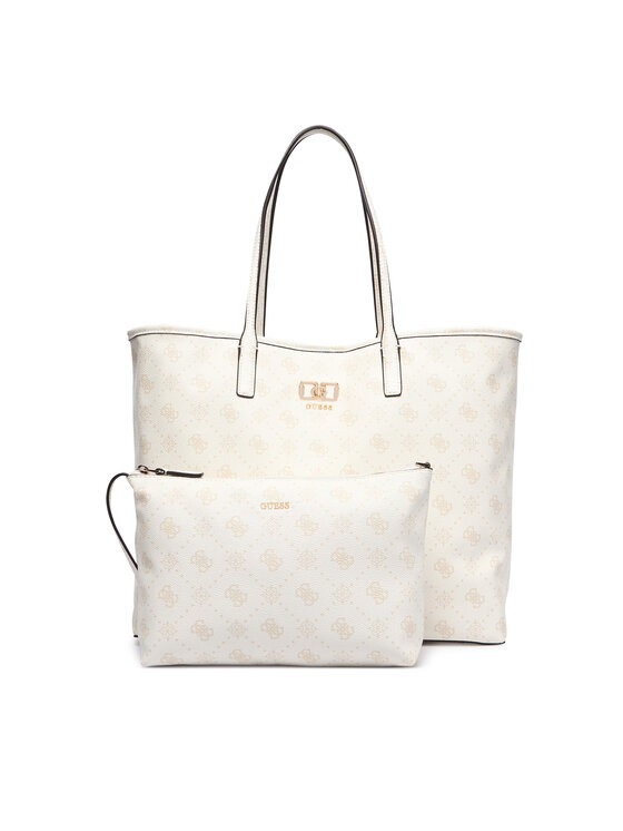 Guess Torebka Emelie Logo HWGP99 28240 Kremowy