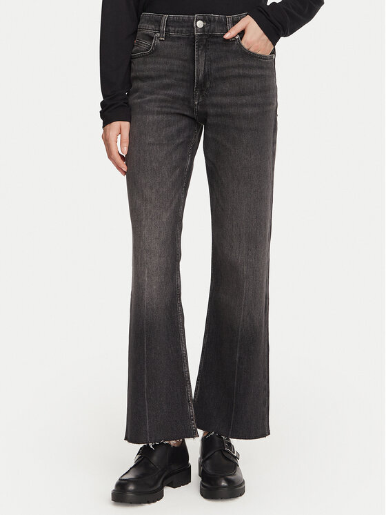 BOSS Jeansy Angela 50564444 Szary ciemny Regular Fit