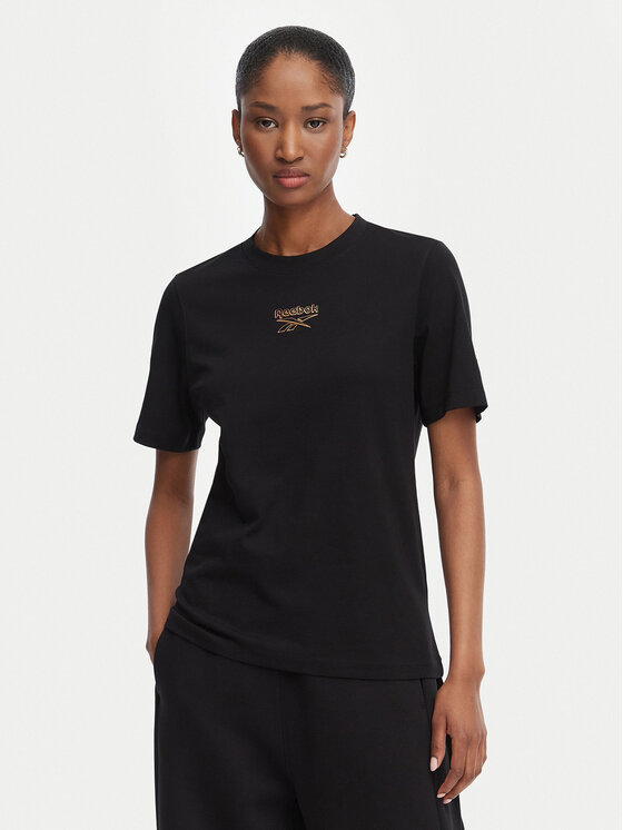 Reebok T-Shirt Nikolina RK25708CCW Czarny Regular Fit