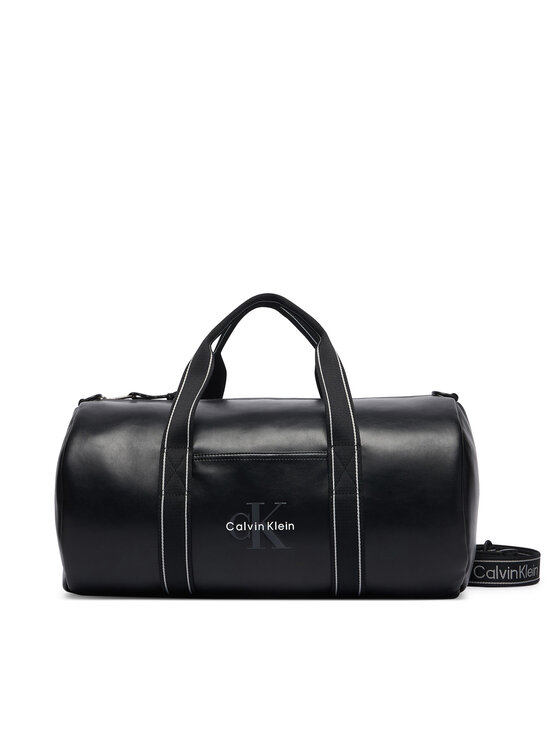 Calvin Klein Torba Bold Logo Webbing Weekender LV04D3461G Czarny