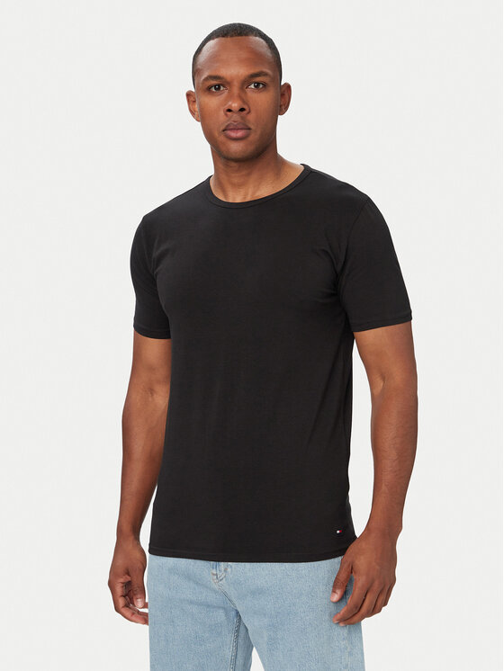 Tommy Hilfiger Komplet t-shirtów UM0UM03933 Czarny Slim Fit