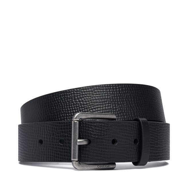 Pasek Calvin Klein Casual Roller Buckle 40Mm LV04D7098G Czarny