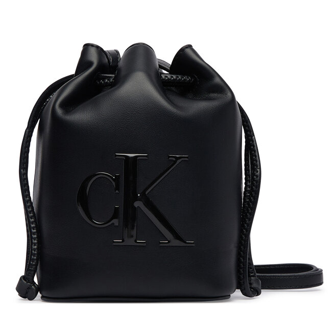 Torebka Calvin Klein Bold Ck Mini Bucket Crossbody LV04F3870G Czarny