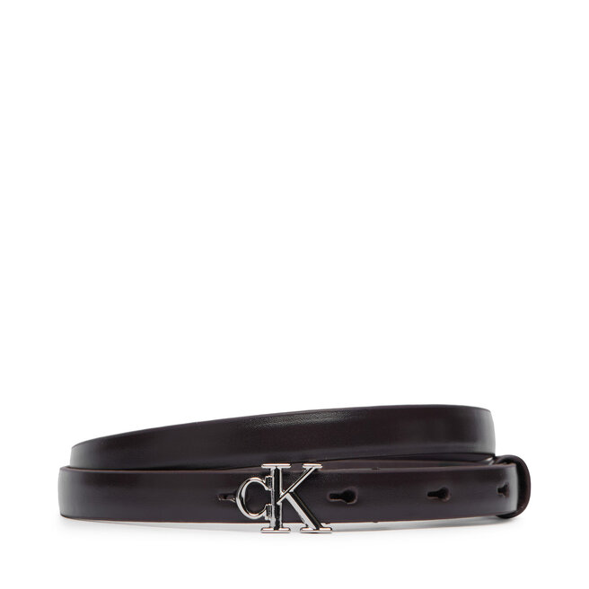 Pasek Calvin Klein Round Ck Buckle Smooth 15Mm LV04F7085G Czarny