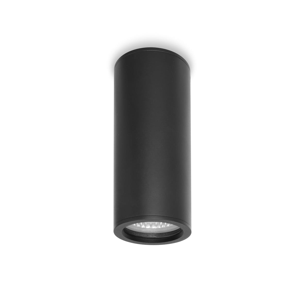 Italux Rima OPN-3022A-GU10 tuba sufitowa czarna zewnętrzna IP54 1xGU10