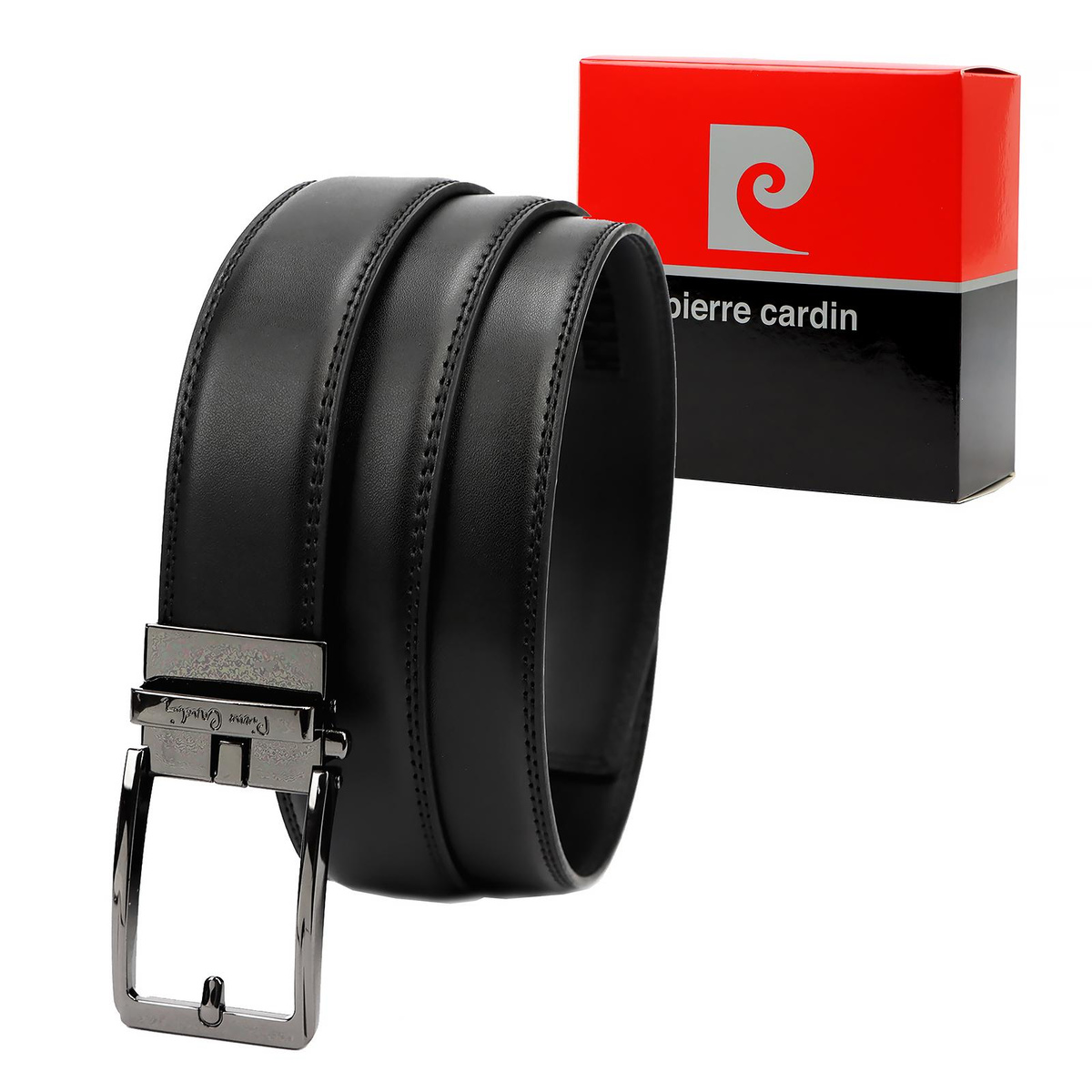 skóra ekologiczna Męski paski Pierre Cardin 3364 GG49 BLACK