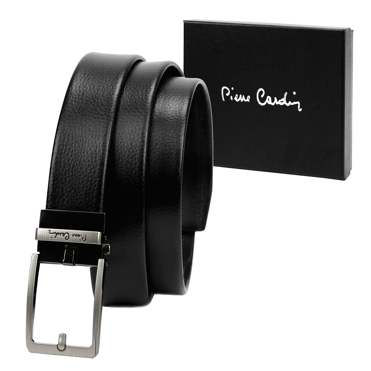 skóra ekologiczna Męski paski Pierre Cardin 3362 GG47 BLACK